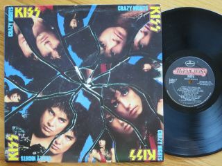 Rare Vintage Vinyl - Kiss - Crazy Nights - Mercury 832 626 - 1 - Nm
