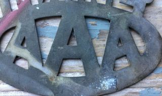 Vintage Early Maine AAA License Plate Topper Old Gas Station 5