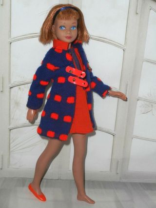 Vintage Barbie First Issue Titian Skipper Doll In Double Dashers 3472