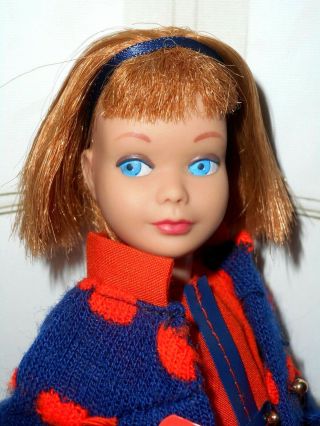 Vintage Barbie FIRST ISSUE TITIAN SKIPPER DOLL IN DOUBLE DASHERS 3472 2