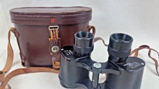 Vintage Zenith Binoculars In Leather Case - 6 X 30 - 75 Degree Field