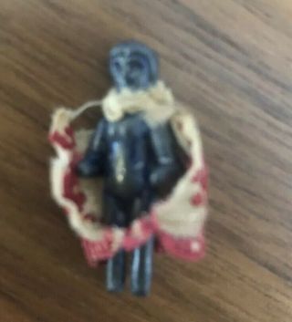 Tiny 1” Metal Antique Frozen Charlotte Doll