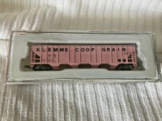 Vintage Con - Cor Route 66 Railroad Train Grain Car Pink N Scale 1/160
