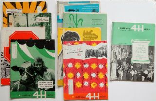 Vintage National 4 - H News Magazines - 1961 & 1962 4h Club Congress - 9 Issues