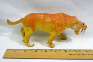 Vintage 1989 Imperial Sabertooth Tiger / Cat 8 " Collectible Figure