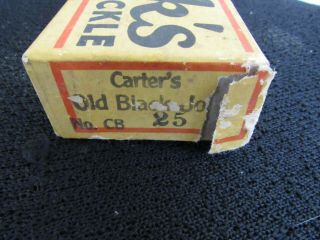 Vintage Carter ' s Bestever Dunk ' s Old Black Joe lure with paper insert 8
