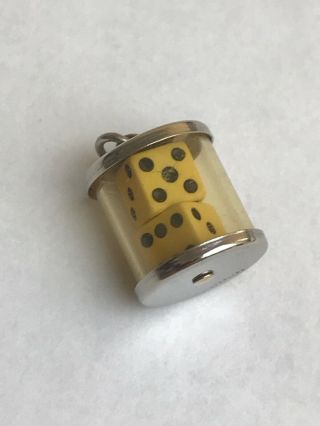 Sterling Silver 925 Vintage Top Quality Lucky Dice Charm 3