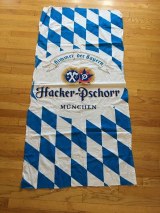 Vintage Hacker Pschorr München Himmel Der Bayern Banner Flag Fabric Oktoberfest