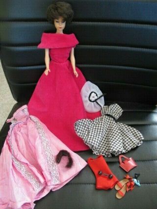 Vintage Barbie - ROYAL VELVET Rose Gown Dress & 1962 Barbie Midge Doll,  Extra ' s 2