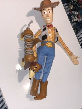 Vintage Toy Story “slinky” And “woody” Doll “10” Burger King Disney Pixar 1995