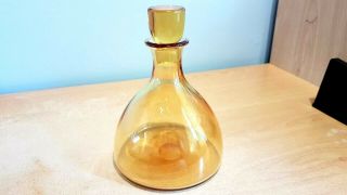 Whitefriars Vintage Amber Glass M60 Sherry Decanter 29.  Cond