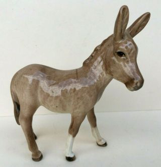 Vintage Beswick England Ceramic Pottery Glazed Donkey Horse Figurine Statue Exco