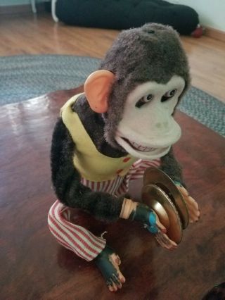 Vintage Musical Jolly Chimp Monkey Toy with Cymbals - MOSTLY 2