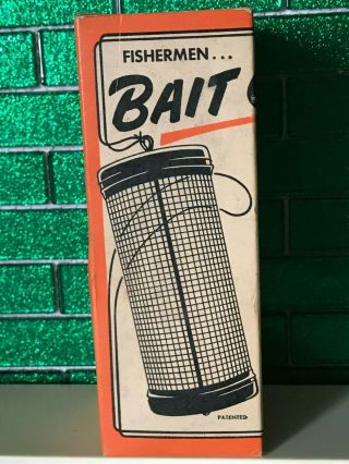 Early Vtg Live Bait Cricket Cage by Oberlin Canteen Co.  USA Box NOS RARE 3