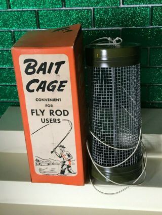 Early Vtg Live Bait Cricket Cage by Oberlin Canteen Co.  USA Box NOS RARE 5