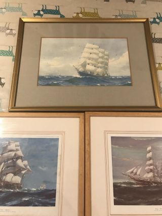 Joblot Of Vintage Ship Nautical Pictures 4