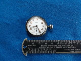 Zenith Grand Prix Paris 1900 Swiss 7 Jewel Pocket Watch.  935 Silver Case