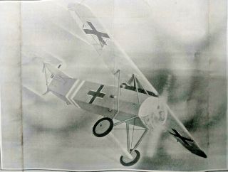 20 " 1918 Fokker D - 8 German Ww1 Vintage Balsa Model Airplane Kit Cleveland Sf - 34