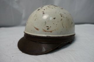 Vintage 50’s Clymer Half Dome Shell Metal Motorcycle Riding Scooter Crash Helmet