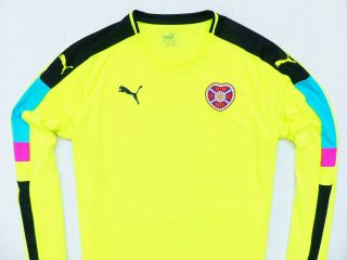 Vintage Shirt Puma Heart Of Midlothian Goalkeeper 2015 - 16 Jersey Size: X - Large