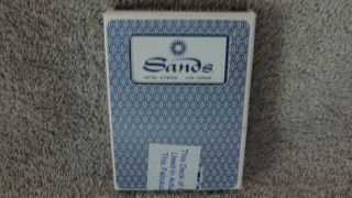 Vintage " Sands " Las Vegas Hotel/casino Playing Cards,  Paulson,  Blue Back