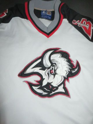 Buffalo Sabres rare Starter third vintage hockey jersey white Men L 3