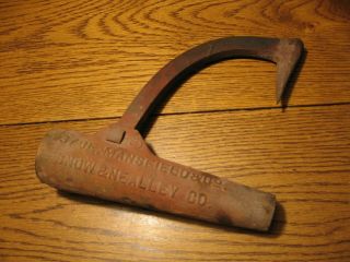Vintage Peavey Head Cant Hook Mansfield & Co Snow & Nealley Co Bangor Maine,