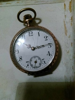 Antique Swiss Pin Set Pocket Watch