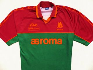 Vintage Shirt Asics As Roma Training Jersey Camiseta Trikot Size: Xl (x - Large)