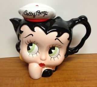 Vintage Betty Boop Teapot By Paul Cardew Made In England Porcelain Nr