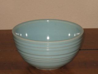 Vintage Mccoy 5 " Blue Ribbed Bowl Mc Coy Small Ceramic Mixing Bowl Rings Usa