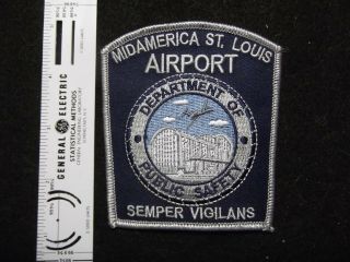 Illinois Mid America East Saint Louis Airport Police Public Safety Older Vintage