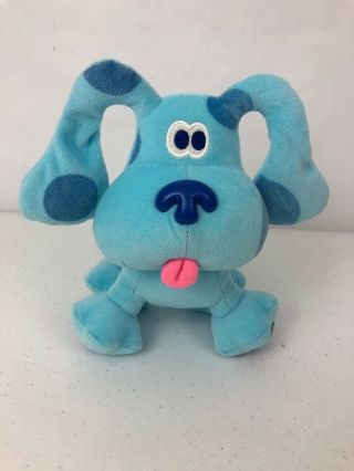 Blues Clues Small Plush Blue Dog By Eden Nick Jr Vintage 1998 7.  5” Nickelodeon