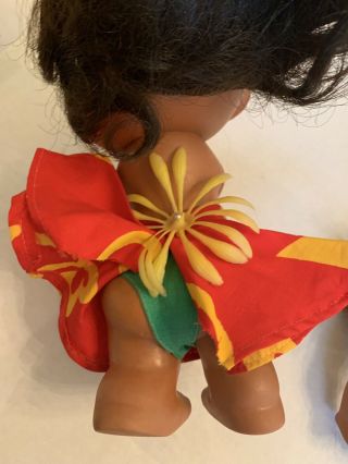2 Vintage Hawaiian Souvenir Hula Girl Dolls Made In Hong Kong 5