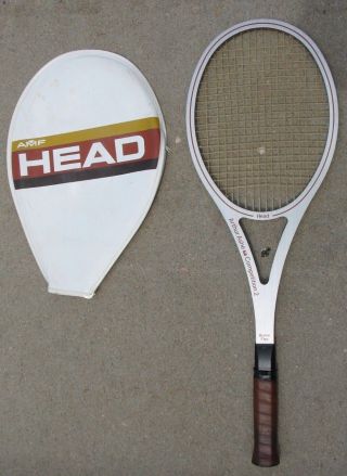 Vg,  Vintage Head Amf Arthur Ashe Boron Competition 2 Tennis Racket Racquet 4 1/2