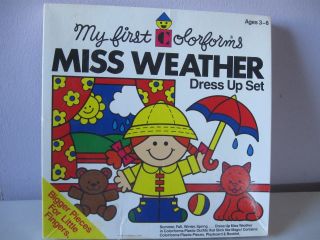 Vintage Colorforms - Miss Weather Dress Up Set,