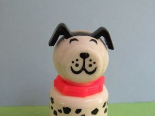 Dalmatian Dog / Fire Dog / Black & White - Vintage Fisher Price Little People 2