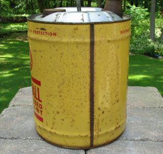 Vintage 5 Gallon Kendall Specialized Lubricant Motor Oil Can 4