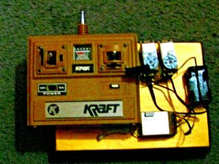 Vintage Remote Control Kraft Rc Kps - 21k Servo,  Kpr - 2k Receiver Kp2k Transmitter