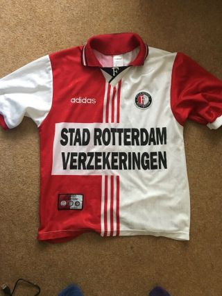 Feyenoord Football Shirt - Size : Small (s) Made By Adidas.  Retro/vintage