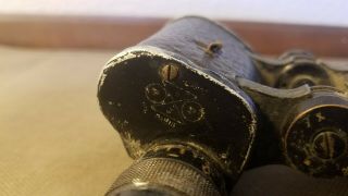 Vintage French Binoculars S.  J.  P.  P.  Paris M.  G.  Marked 7x Very Old