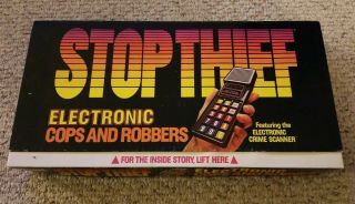 Vintage Parker Brothers Stop Thief Electronic Cops & Robbers Board Game Complete