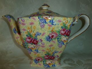 Vintage Royal Winton Grimwades Welbeck Teapot 1995 Floral Made In England
