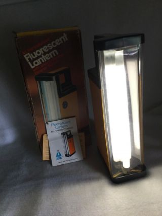 Afc All Transistorized Fluorescent Camp Lantern Vintage 1970 
