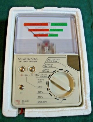 Micronta 22 - 032A Vintage Battery Tester Radio Shack 2