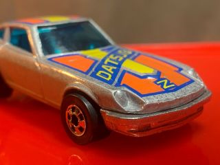 1976 Datsun Z Whiz Hot Wheels car toy Hot Wheel Datsun silver vintage diecast 6
