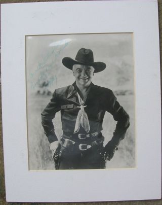William Boyd - Hopalong Cassidy - Vintage Autograph Photo