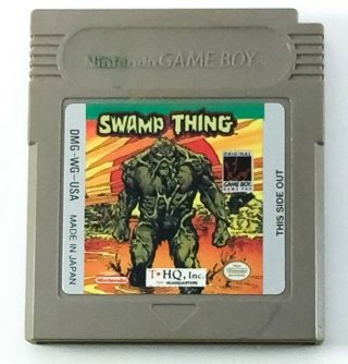 (g697) Rare & Authentic Vintage Nintendo Game Boy Gb Swamp Thing / Fast Shipp