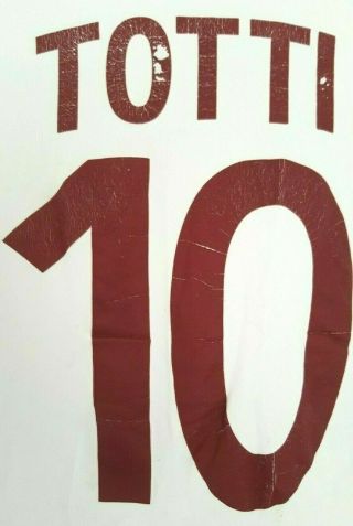 AS Roma Vintage 2002/2003 Football Shirt/Jersey - Francesco Totti 10 - Large 4