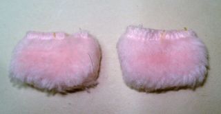 Vtg Barbie Superstar 80s Doll House Shoe Set Fuzzy Slippers My First 1984 4